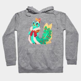 Cute Peacock Drawing Hoodie